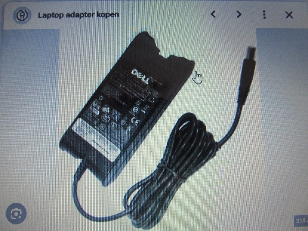 Dell adapter 65W 3.34A 19.5V 7.4 mm – 5.0 mm plug, Computers en Software, Laptop-opladers, Zo goed als nieuw, Ophalen