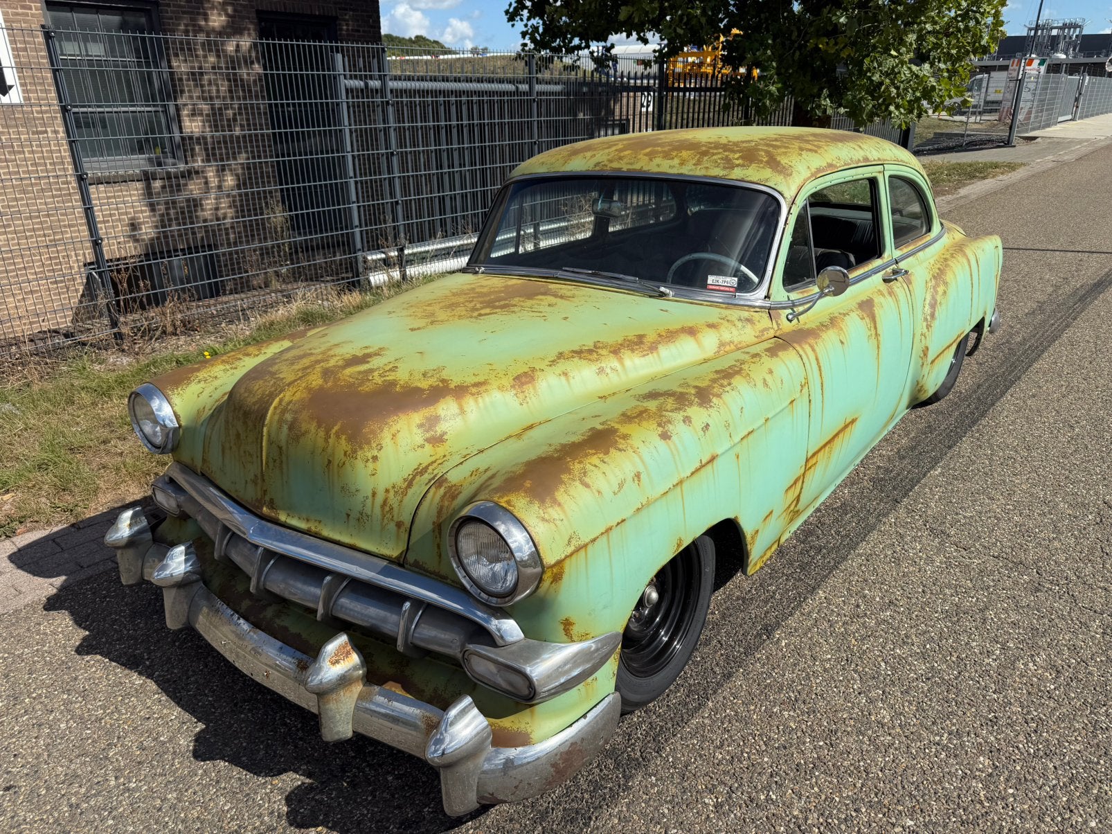 1954 Chevrolet 210 2drs coupe patina Belair V8, Auto's, Oldtimers, Automaat, Achterwielaandrijving, Chevrolet, Leder