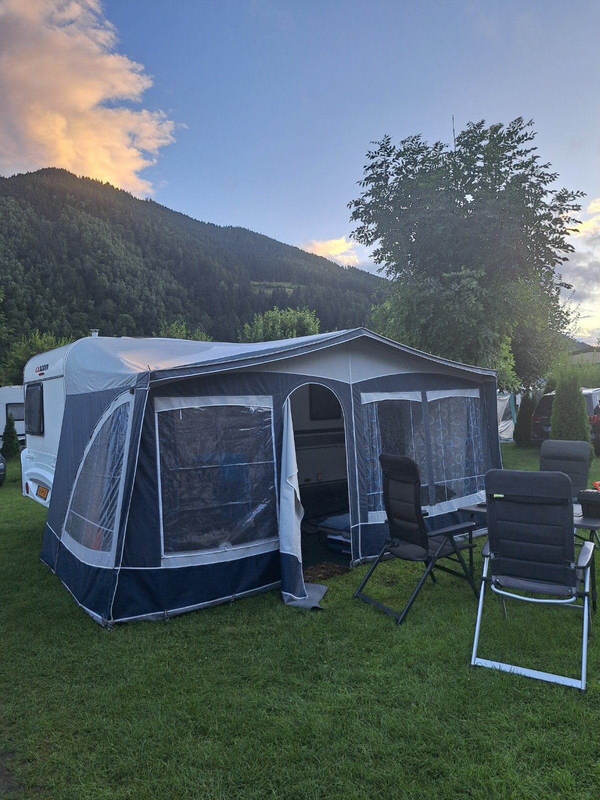 Dorema Multi Nova voortent in omloopmaat 10/SF (BLAUW), Ophalen, Gebruikt, Dorema