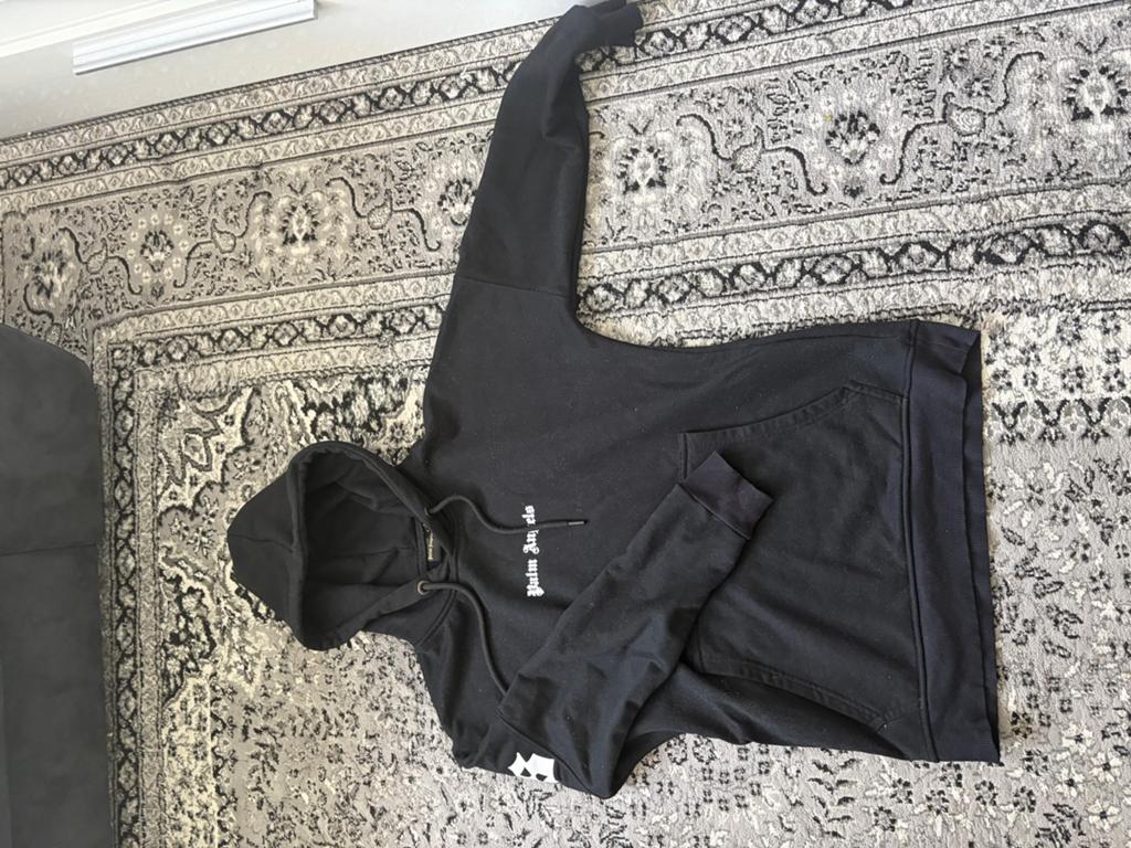 Palm Angels hoodie zwart - Maat S, Kleding | Heren, Ophalen of Verzenden, Gedragen, Maat 46 (S) of kleiner, Zwart