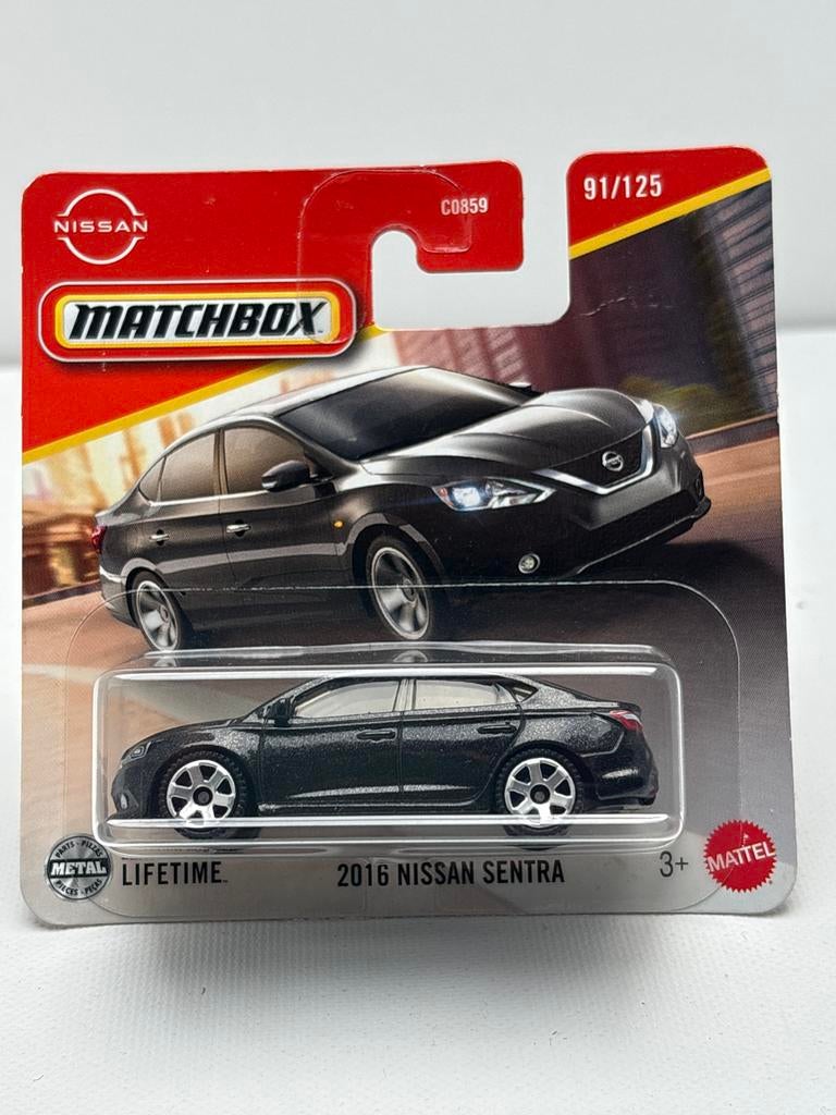 Matchbox 2016 Nissan Sentra - Nieuw in verpakking, Auto, Nieuw, Ophalen of Verzenden, Mattel