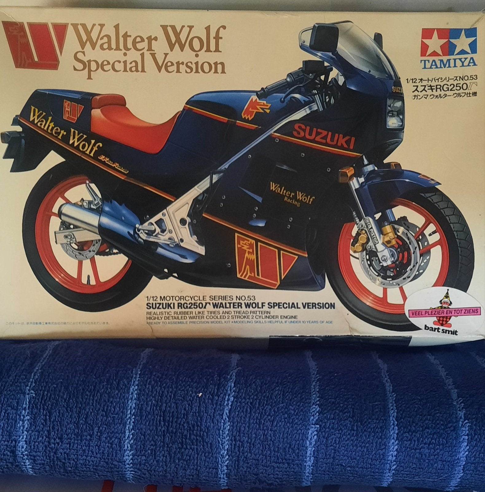 Nieuw plastic modelbouw Suzuki RGV 250 walter Wolf scale1:12, Hobby en Vrije tijd, Nieuw, Ophalen of Verzenden, Tamiya, Groter dan 1:32