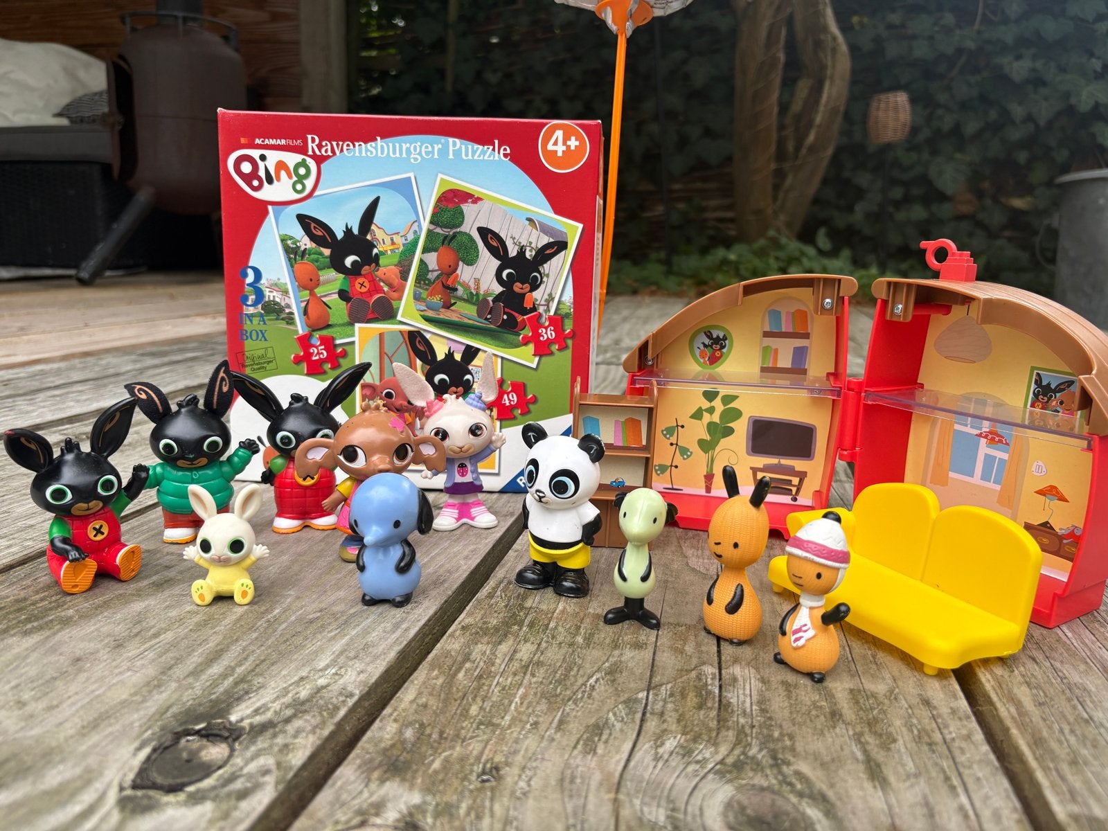 Bing Konijn Speelgoed Set: Figuren, Huisje & Puzzel, Ophalen, Gebruikt, Jongen of Meisje