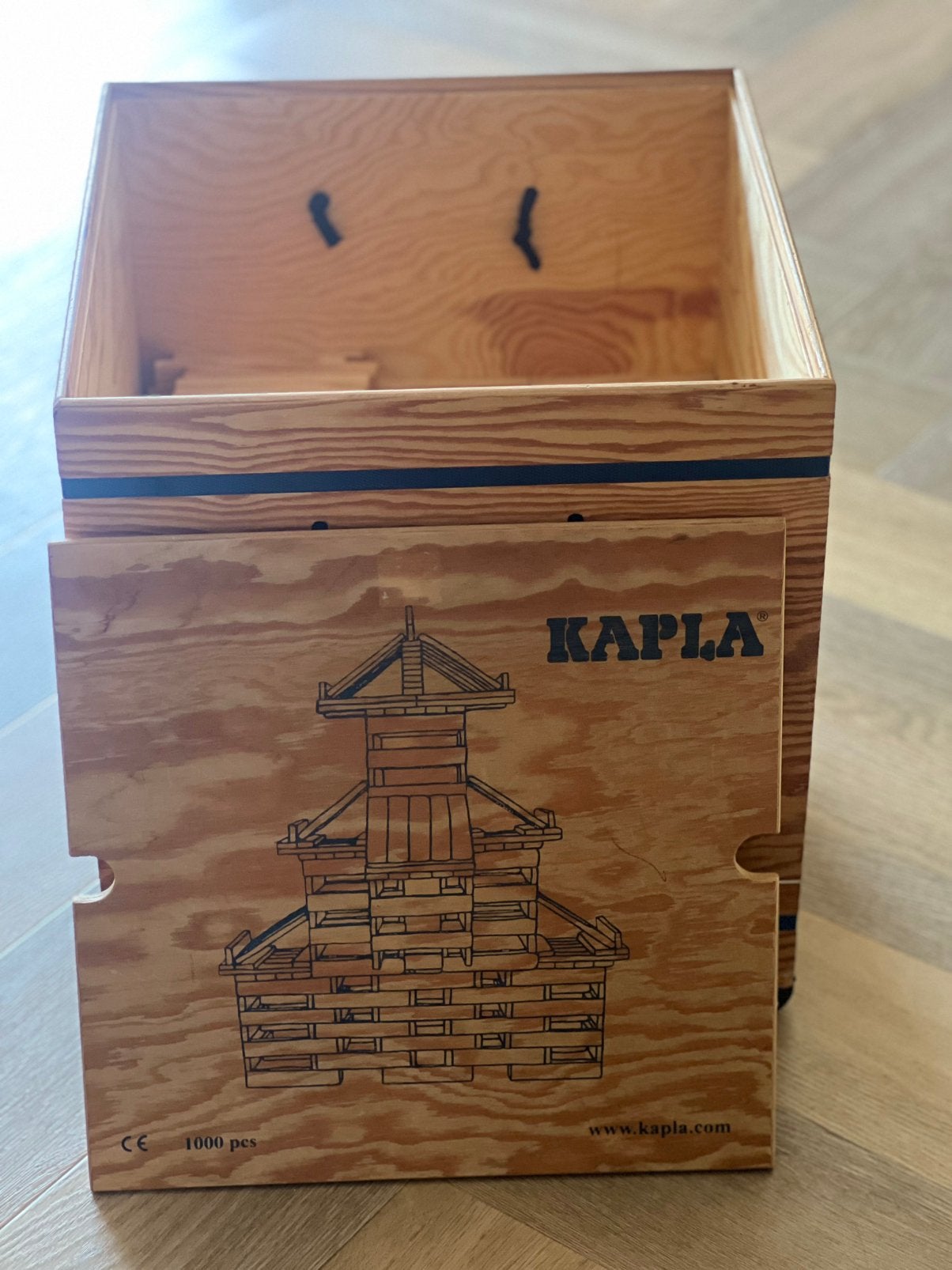KAPLA 1000 plankjes in originele houten opbergkist, Kinderen en Baby's, Speelgoed | Houten speelgoed, Ophalen of Verzenden, Gebruikt
