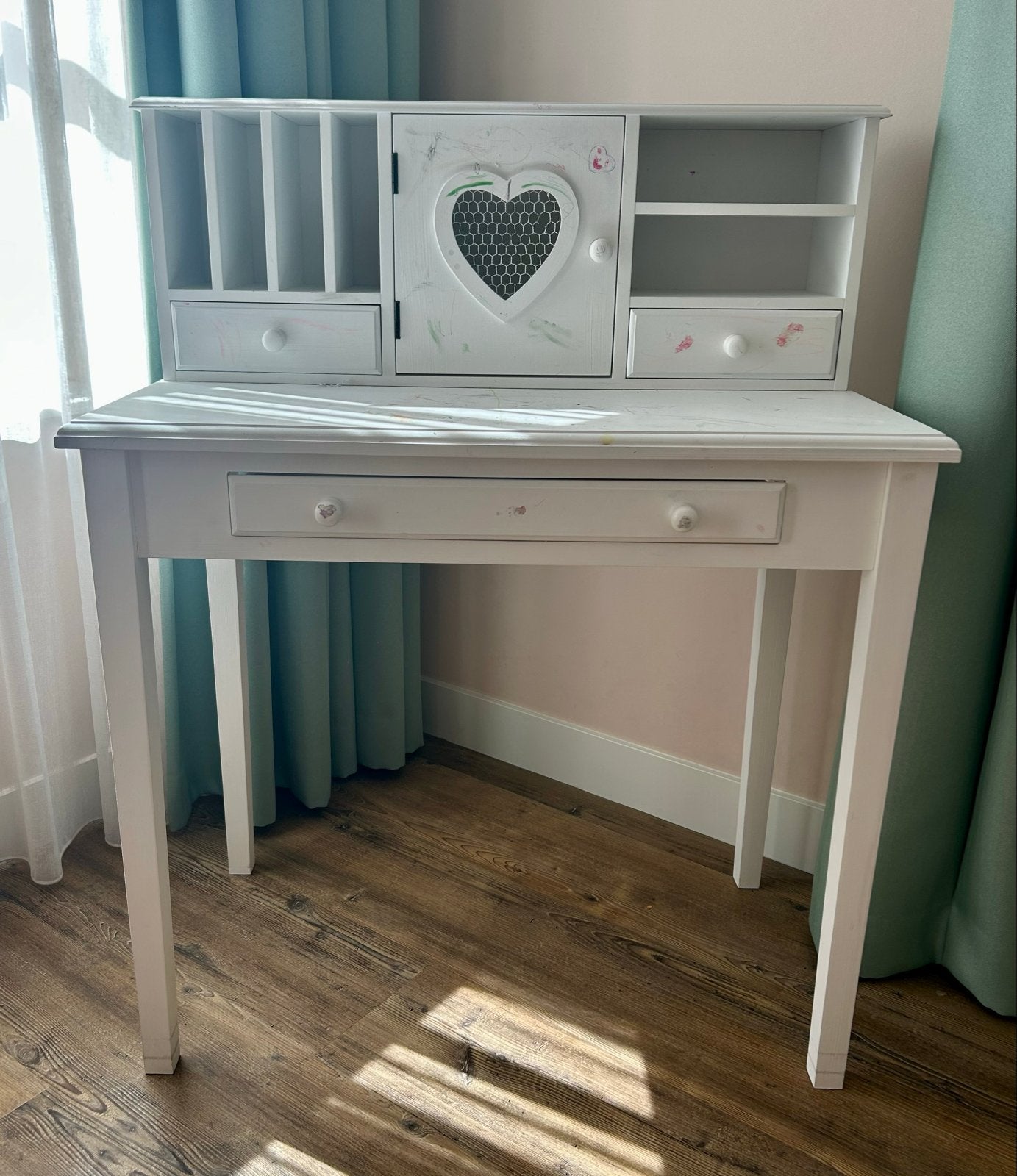 Maisons du Monde. Witte schrijftafel / bureau, Ophalen, Gebruikt, Kinderbureau, Overige merken
