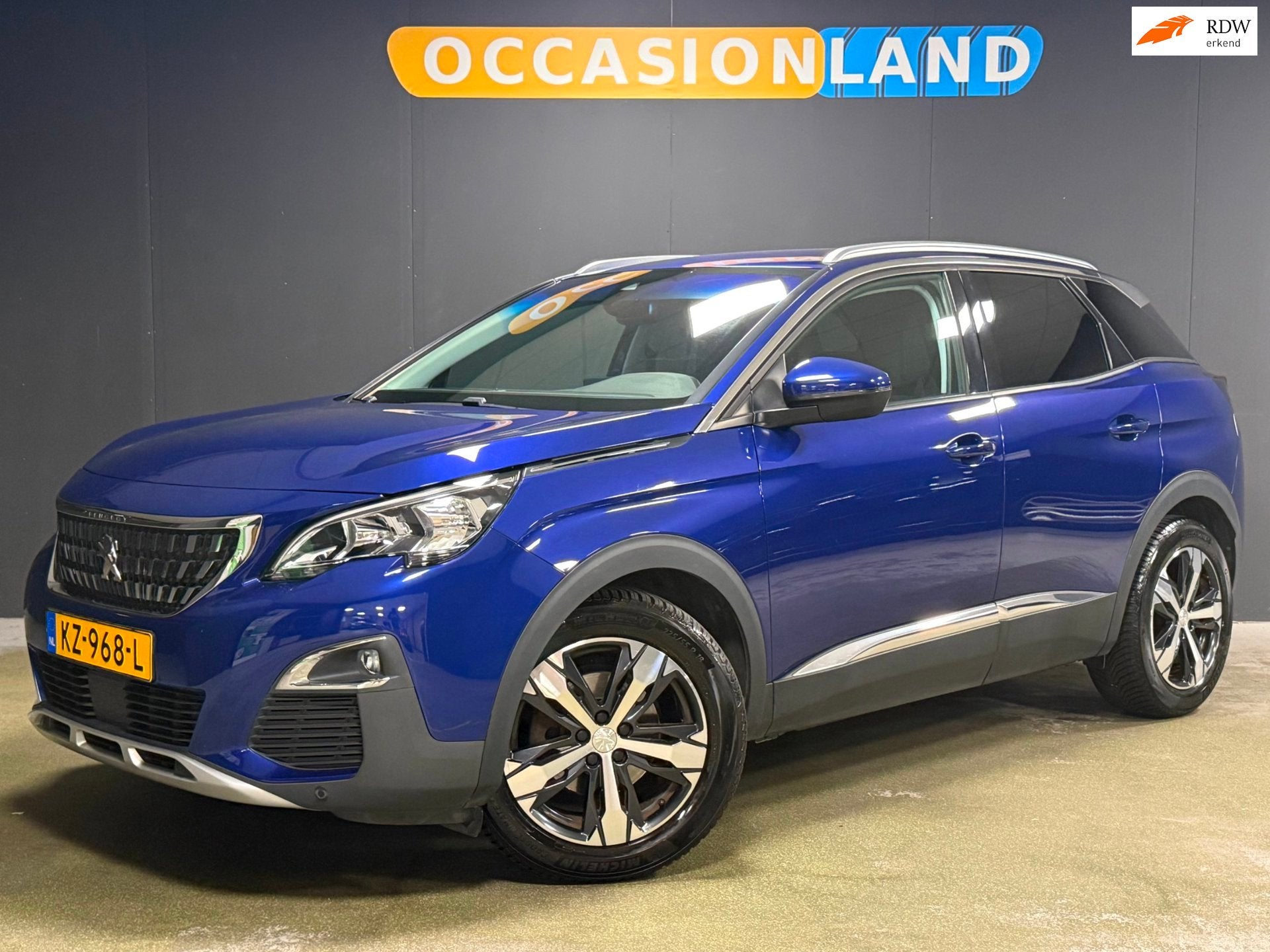 Peugeot 3008 1.2 PureTech AGC Allure|TREKHAAK|SFEER|KEYLESS|, Auto's, Voorwielaandrijving, Gebruikt, 1199 cc, Blauw