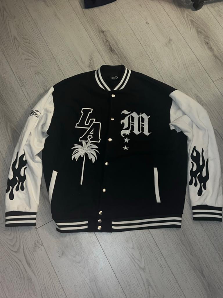 Exclusieve LA Varsity Jacket - Maat M, Ophalen of Verzenden, Zo goed als nieuw, Maat 48/50 (M), Zwart