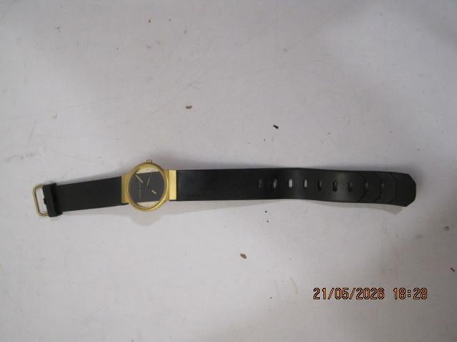 jacob jensen 18K horloge dames 3 cm dia (392), Overige merken, Gebruikt, Polshorloge, Kunststof