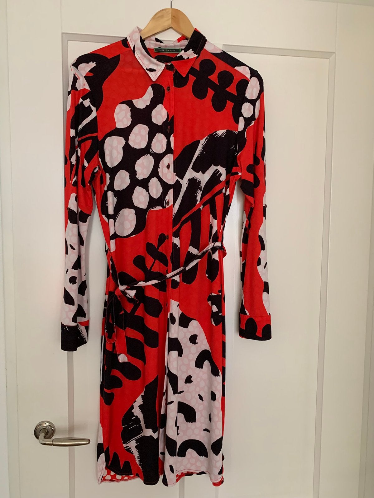 Gave lange jurk Lizzy & Coco, Maat 38/40 (M), Ophalen of Verzenden, Zo goed als nieuw, Rood