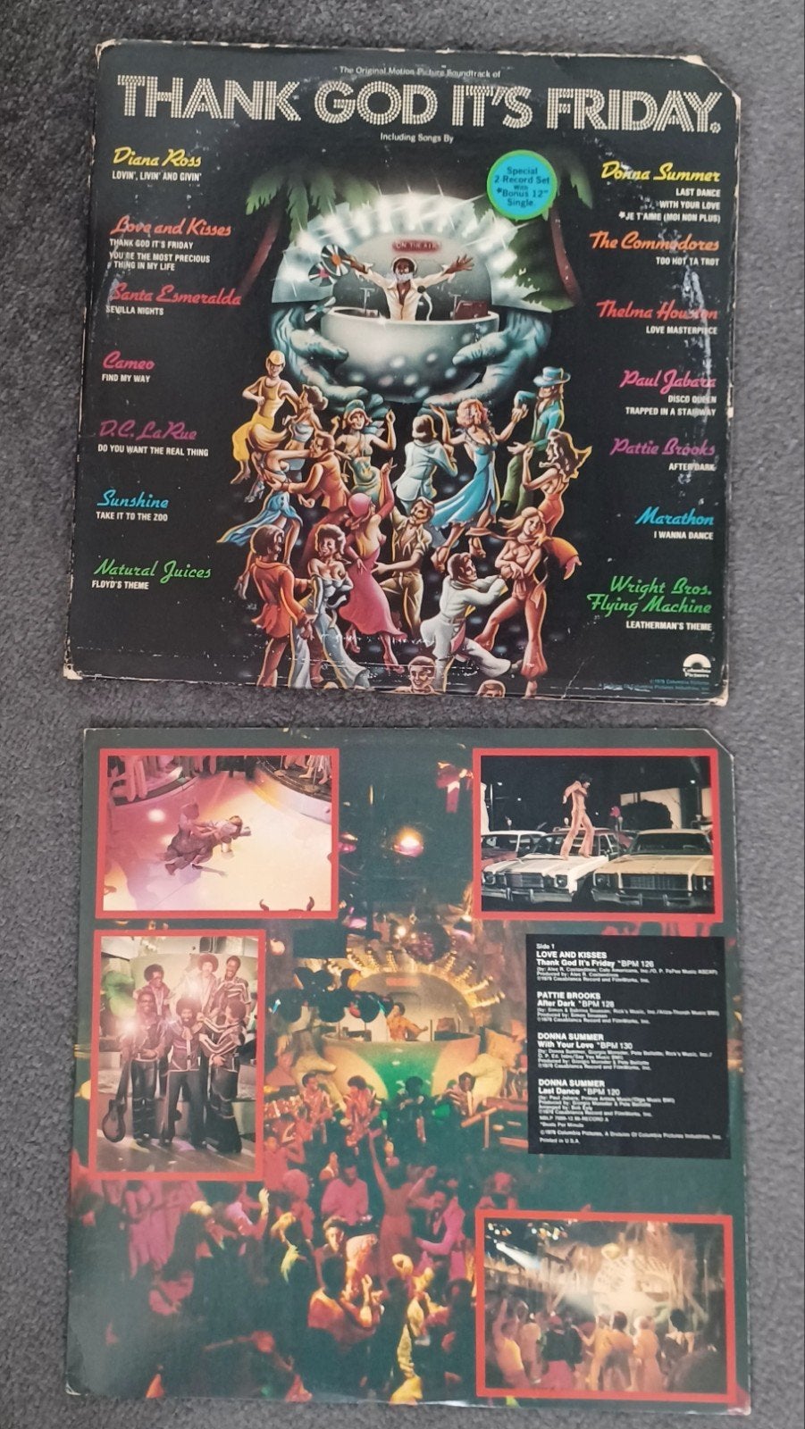 Soundtrack Thank God It's Friday. Dubbel lp met bonus 12"., Ophalen of Verzenden, Gebruikt, 12 inch