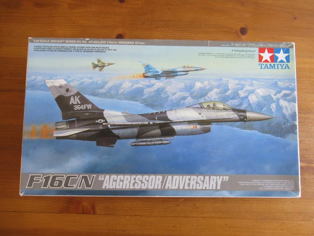 F-16C/N (Tamiya 1/48) + veel extra's, Hobby en Vrije tijd, Modelbouw | Vliegtuigen en Helikopters, Overige merken, Nieuw, Ophalen of Verzenden
