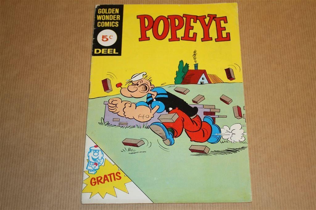 Popeye - Golden Wonder reclame uitgave 1972, Eén stripboek, Ophalen of Verzenden, Gelezen