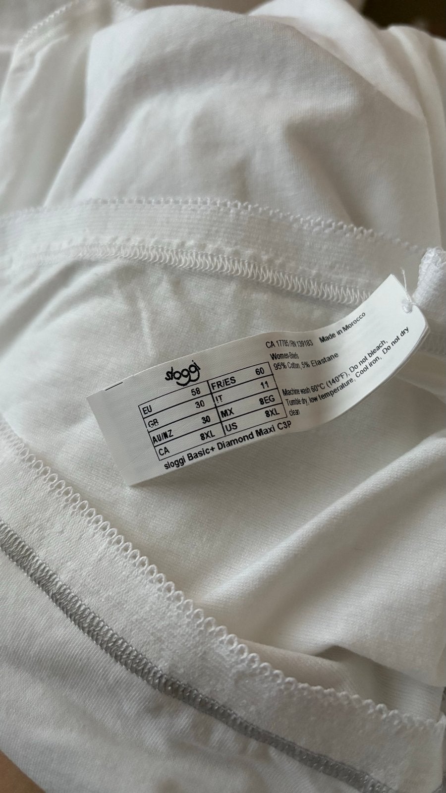 Sloggi Basic+ Diamond Maxi C3P dames slip 8XL, Kleding | Dames, Ondergoed en Lingerie, Verzenden, Wit, Slip