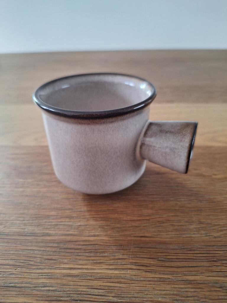 9 Mokken servies Amsterdam kleur Gres, Ophalen of Verzenden, Zo goed als nieuw, Overige stijlen, Kop(pen) en/of Schotel(s)