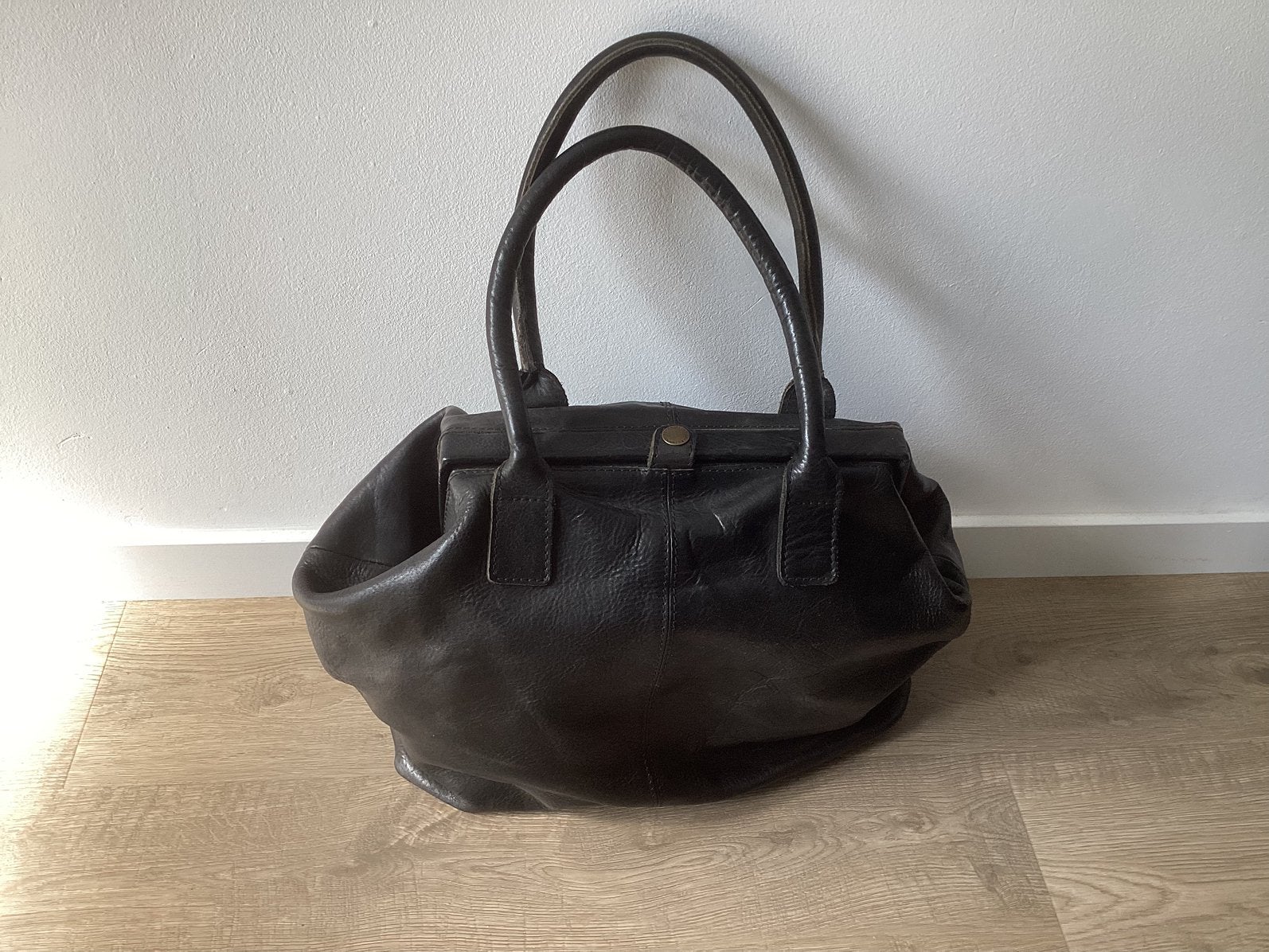 Zwarte tas van het merk Cowboy Bag., Sieraden, Tassen en Uiterlijk, Tassen | Damestassen, Ophalen of Verzenden, Zo goed als nieuw