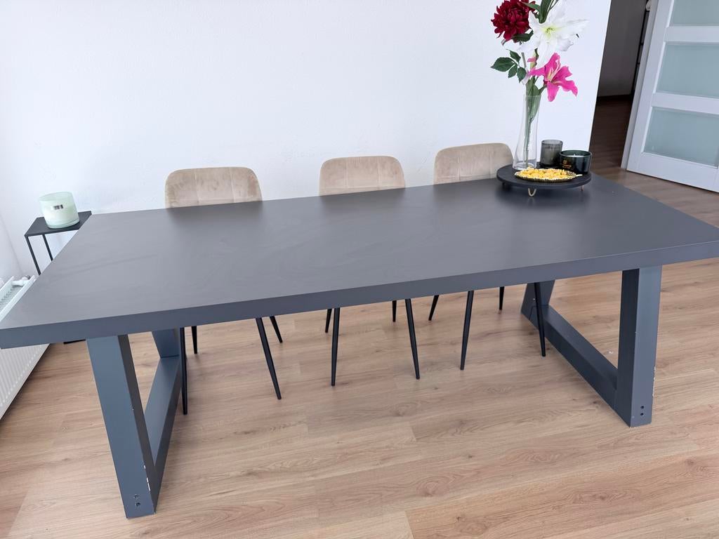 Grote gebruikte eettafel/vergadertafel - ZSM ophalen, Overige materialen, 100 tot 150 cm, 200 cm of meer, Ophalen of Verzenden