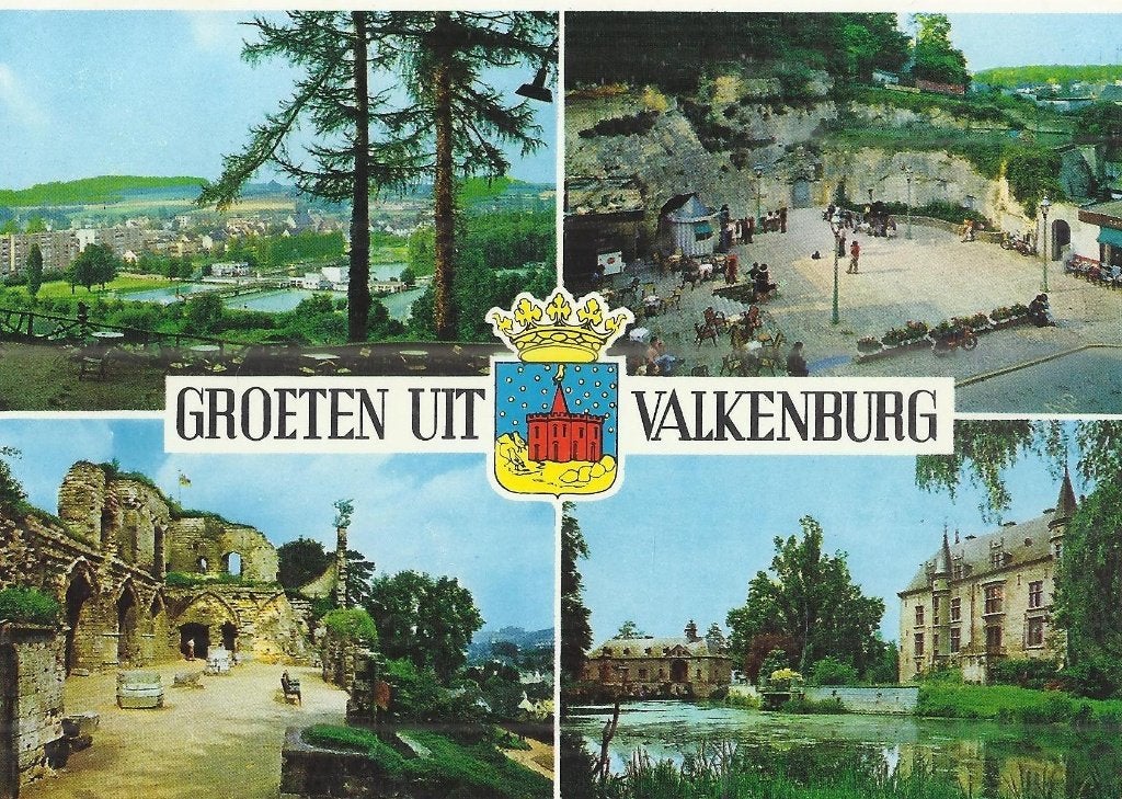 Kr2264 ( gelopen ) ansichtkaart groeten uit Valkenburg, Ophalen of Verzenden, 1980 tot heden, Gelopen, Limburg