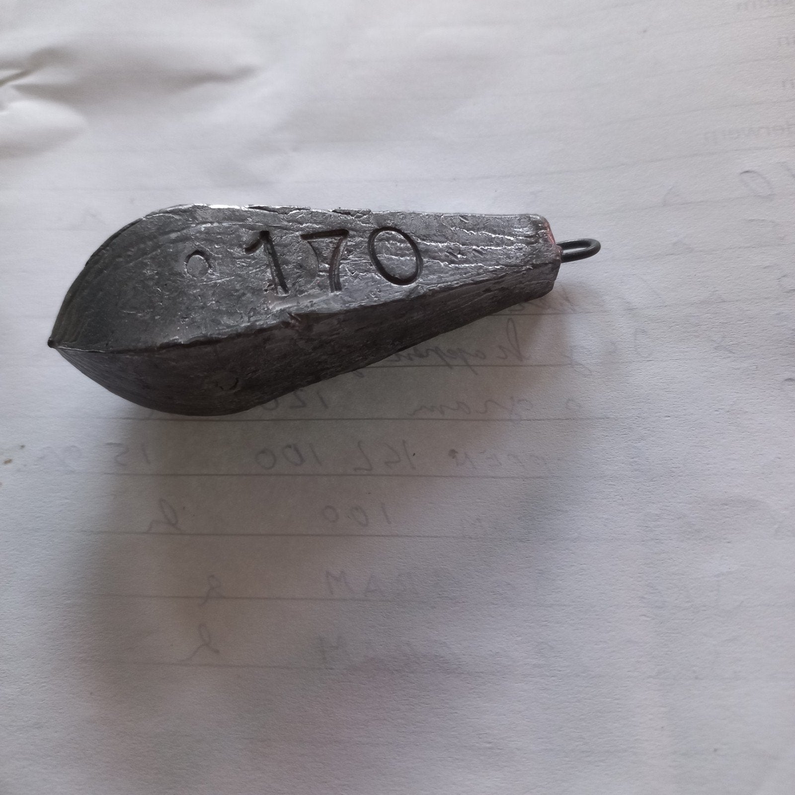 Vislood 170 gram - Gebruikt 70 stuks, Ophalen of Verzenden, Gebruikt, Dobber of Lood