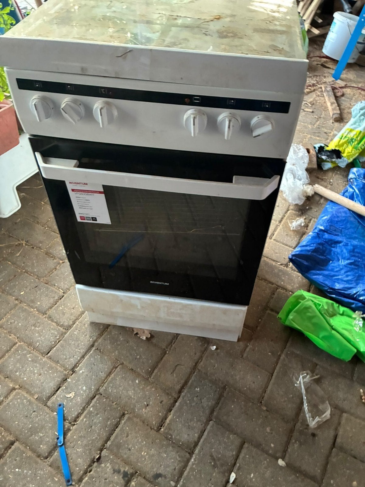 Gasfornuis met oven Inventum, Ophalen, Gebruikt, 4 kookzones, Gas