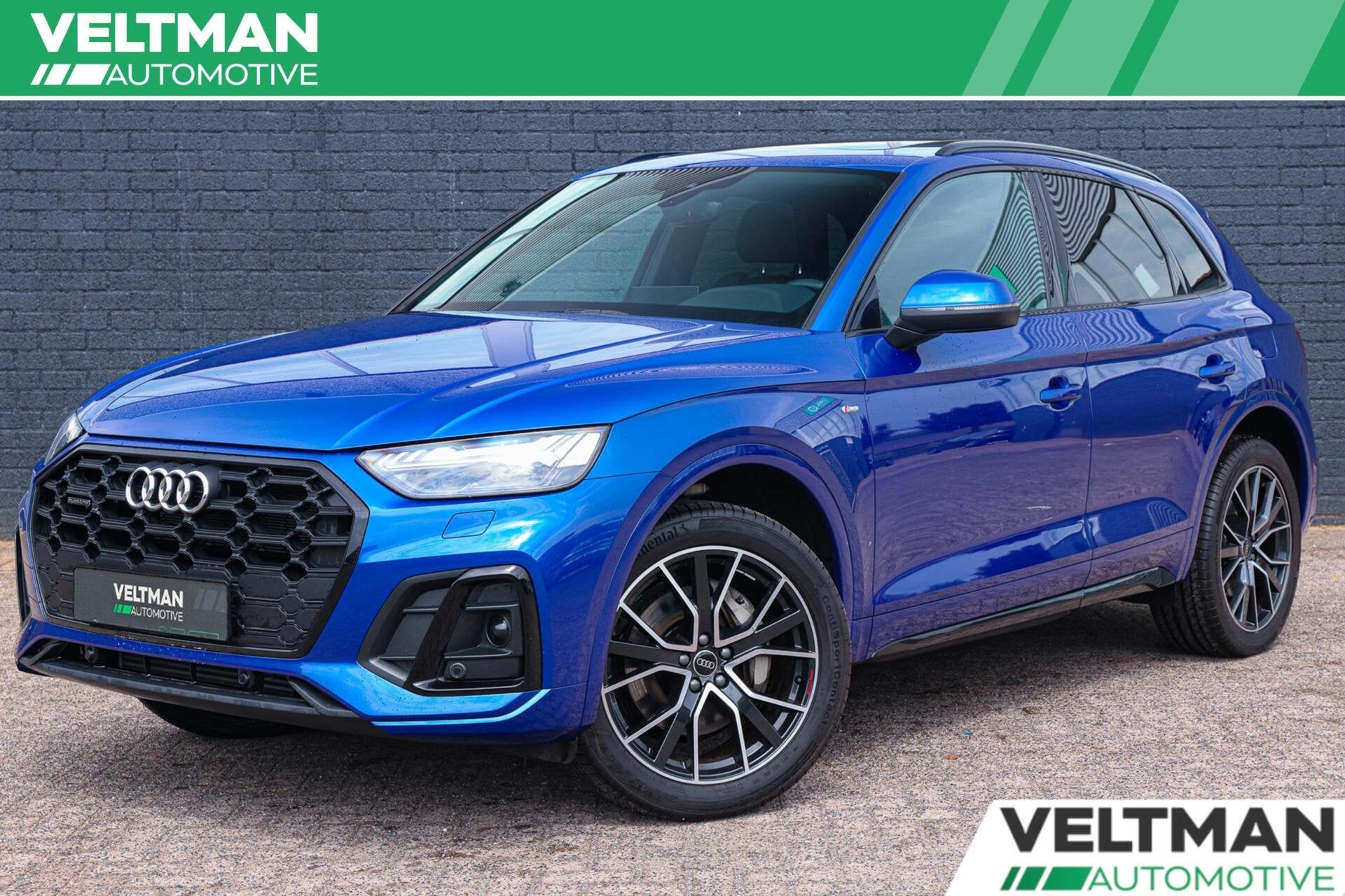 Audi Q5 50 TFSI e S edition Competition PANORAMADAK TREKHAAK, Auto's, Audi, Gebruikt, 4 cilinders, Blauw, Plug-in hybride