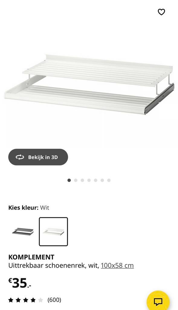 Schoenenrek ikea paxkast, Huis en Inrichting, Ophalen of Verzenden, Zo goed als nieuw