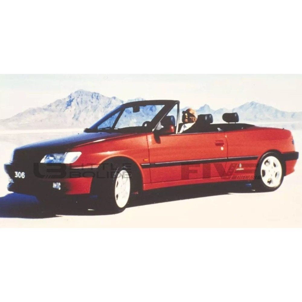 Peugeot 306 Cabriolet 1994 Rood Schaal 1/18 Norev, Hobby en Vrije tijd, Auto, Norev, Ophalen of Verzenden, Norev