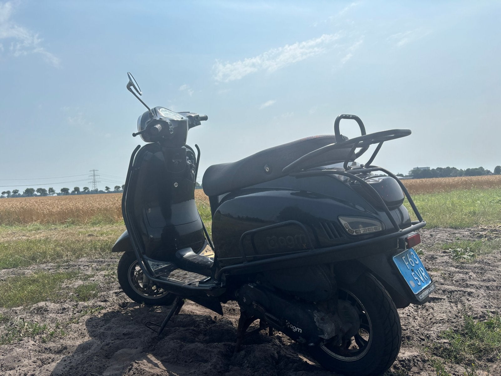 Zwarte AGM Scooter, Ophalen of Verzenden, Gebruikt, Benzine, Overige merken
