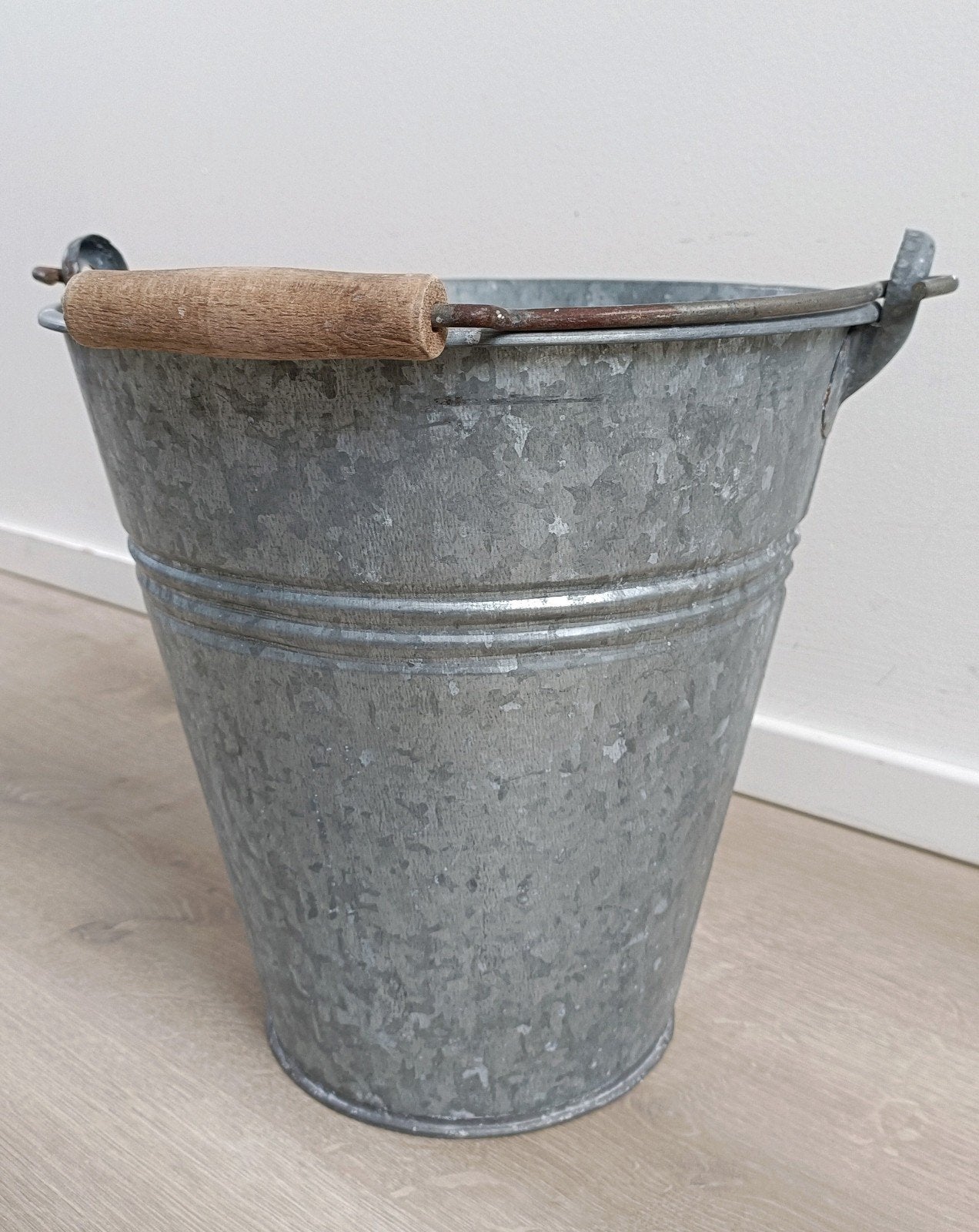 Antieke zinken emmer van overgrootouders, Ophalen of Verzenden