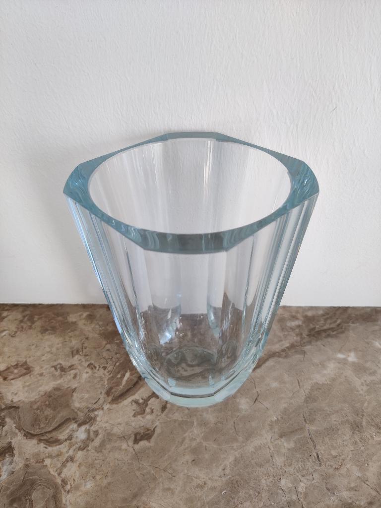 Zweeds design Stromberg glas - vaas-  Ice Blue- jaren zestig, Antiek en Kunst, Ophalen of Verzenden