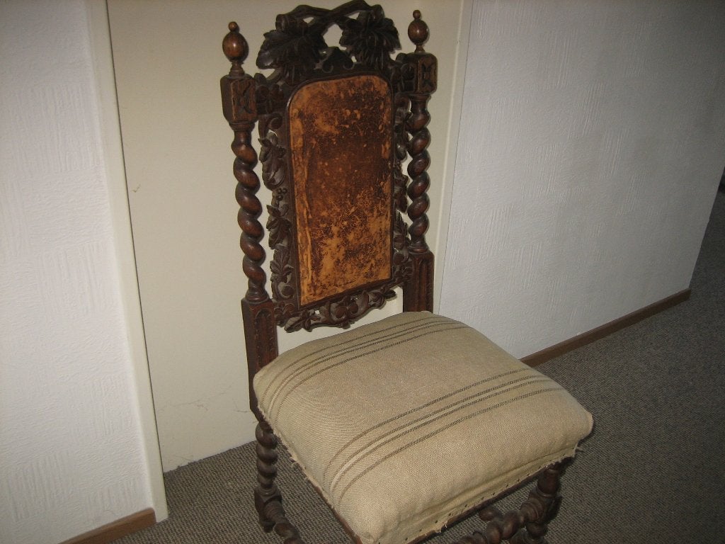 antieke stoel, Ophalen