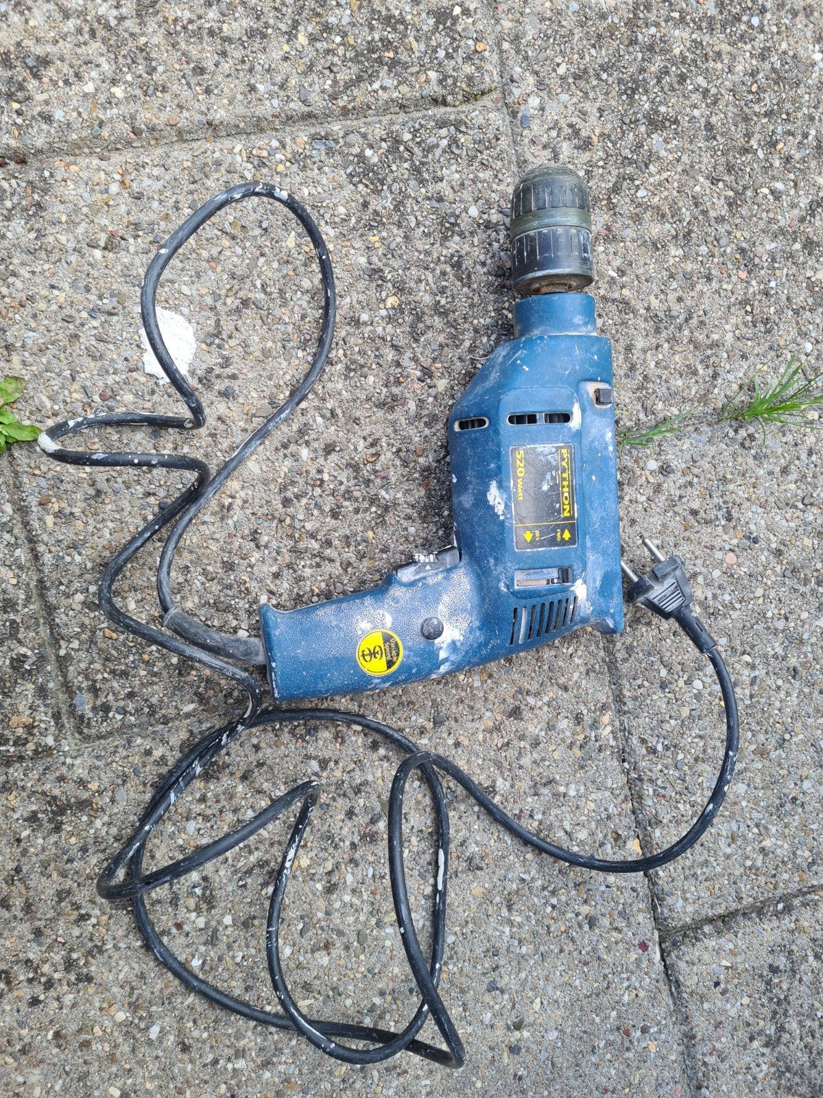 Python Boormachine 520 Watt - Gebruikt, Ophalen of Verzenden, Gebruikt, 400 tot 600 watt, Boormachine