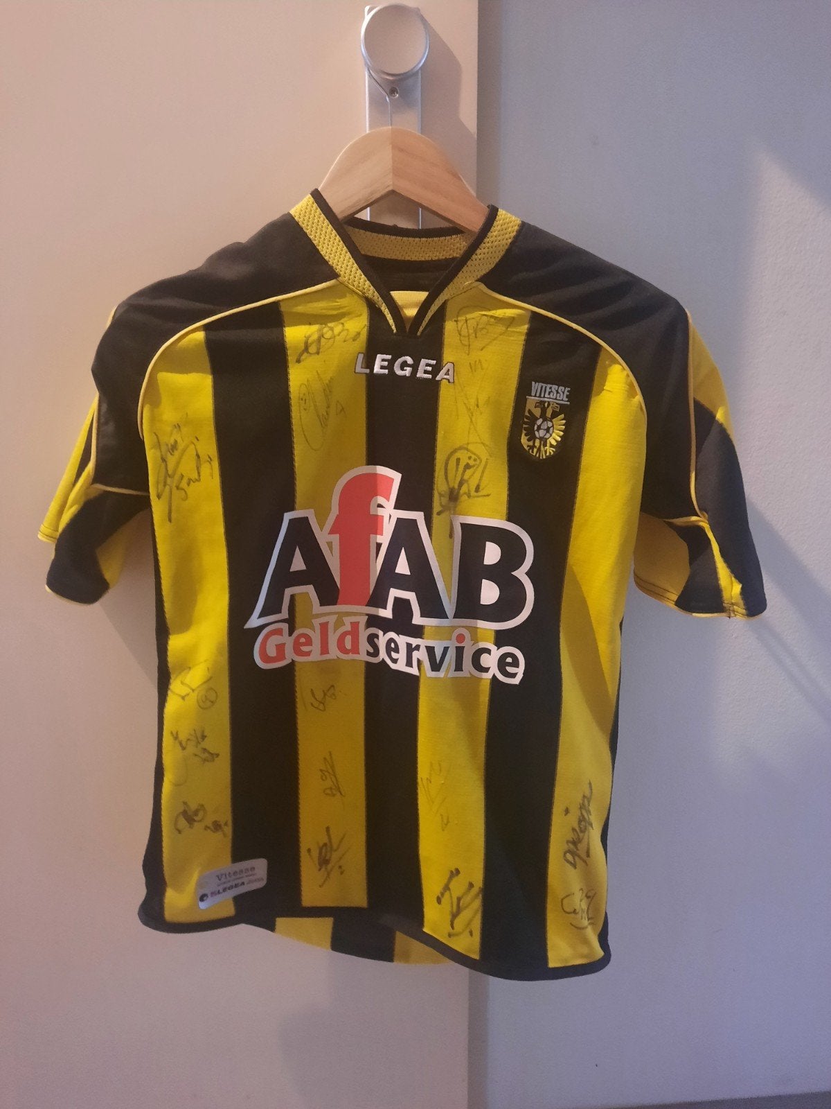 vitesse shirt met handtekeningen 2008/2009 selectie, Ophalen of Verzenden, Shirt