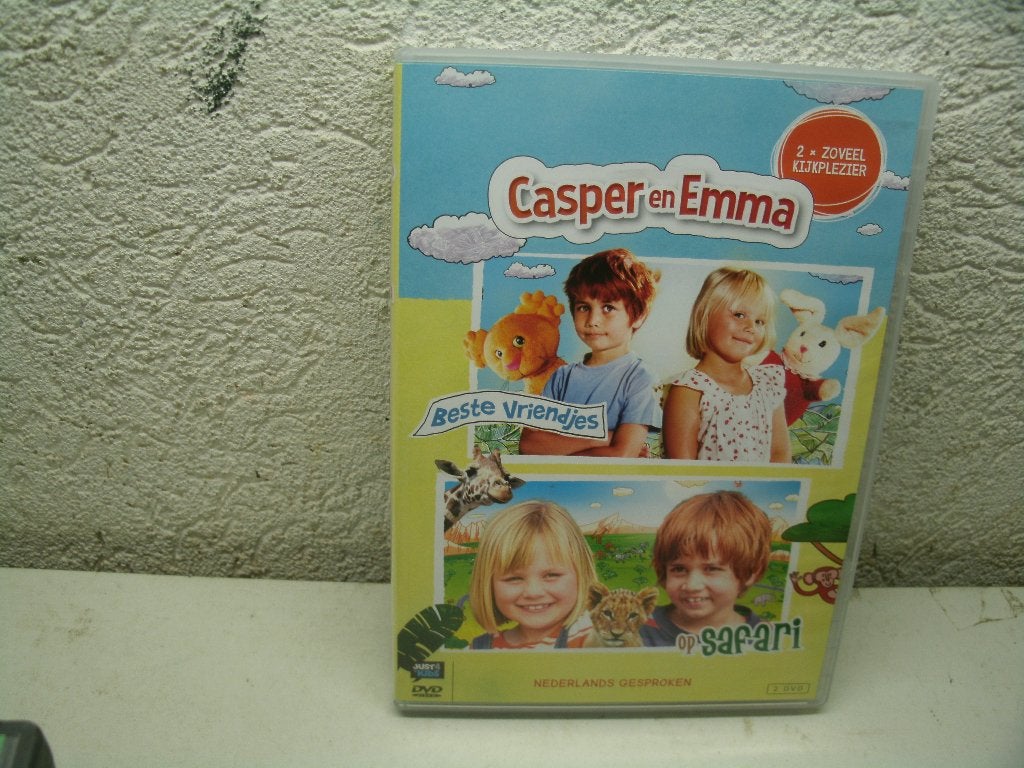 dvd 267k casper emma beste vriendje/safari, Cd's en Dvd's, Dvd's | Kinderen en Jeugd, Alle leeftijden, Ophalen of Verzenden, Zo goed als nieuw