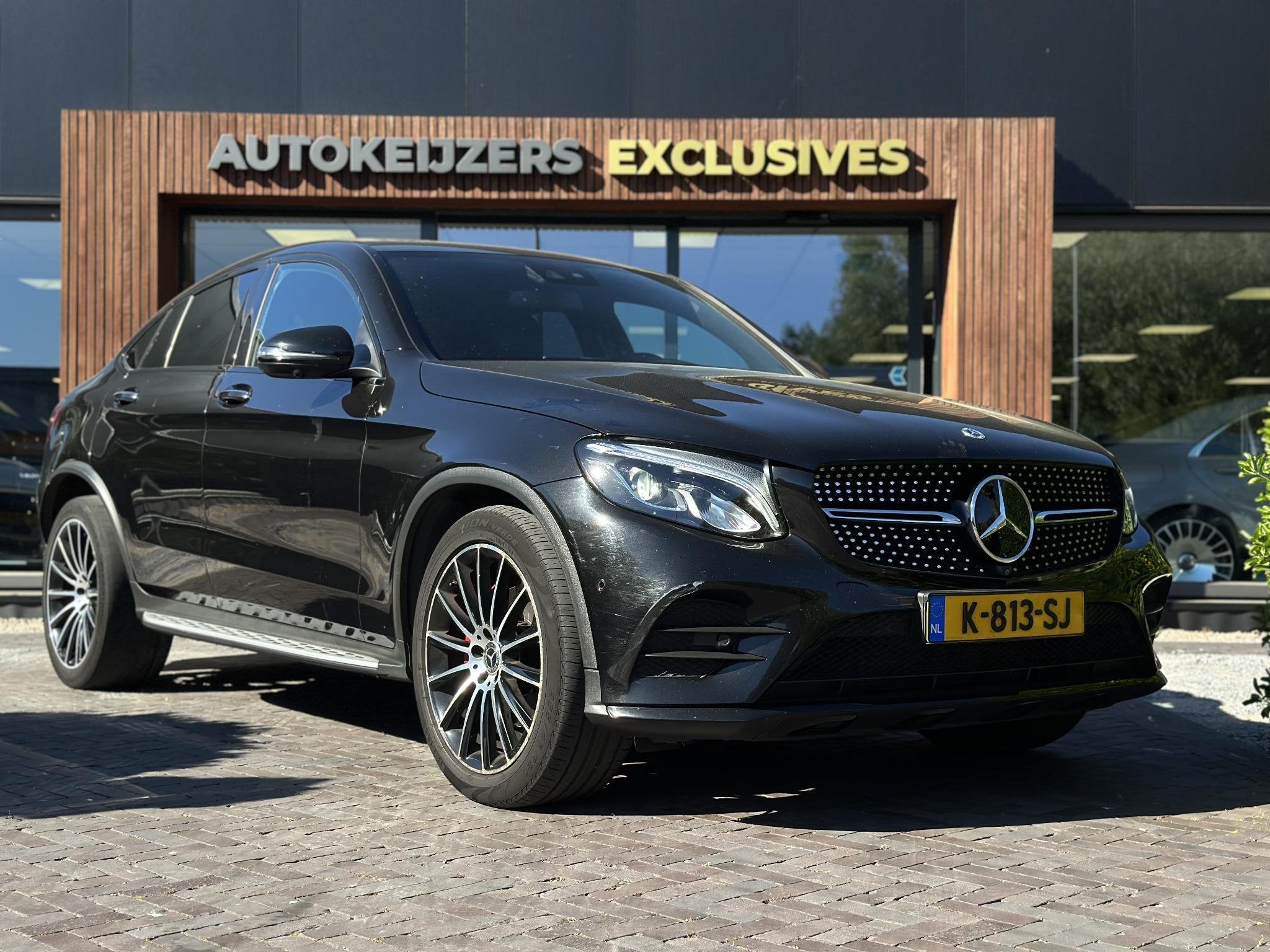 Mercedes-Benz GLC-klasse Coupé 250 4MATIC Premium Plus AMG, Auto's, Automaat, Gebruikt, 4 cilinders, Leder en Stof