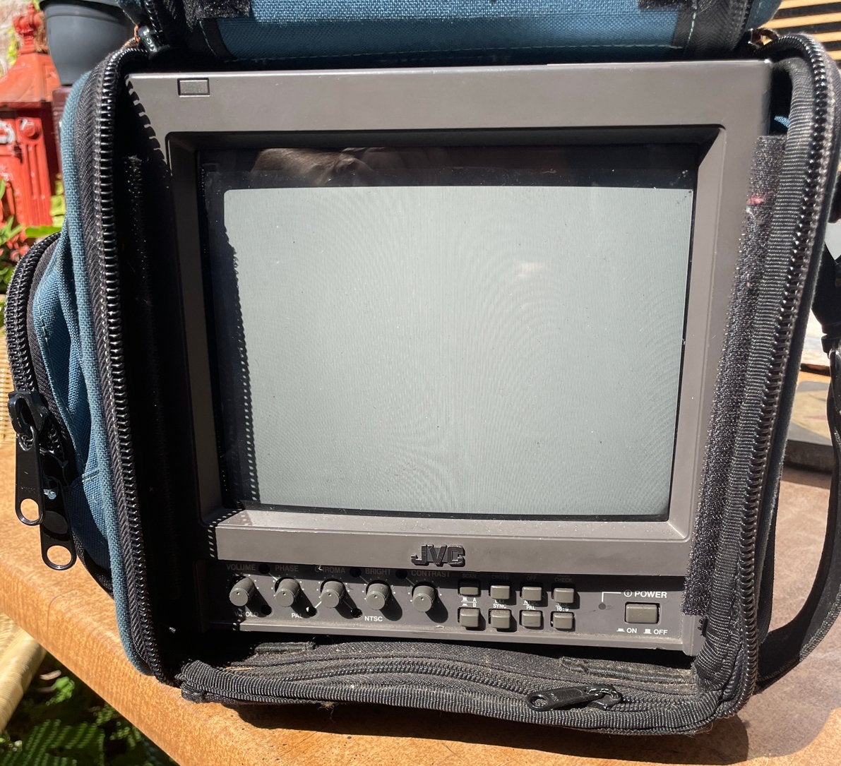 JVC Professionele Draagbare CRT Monitor - Vintage, Gebruikt, Minder dan 40 cm, Ophalen, Overige merken