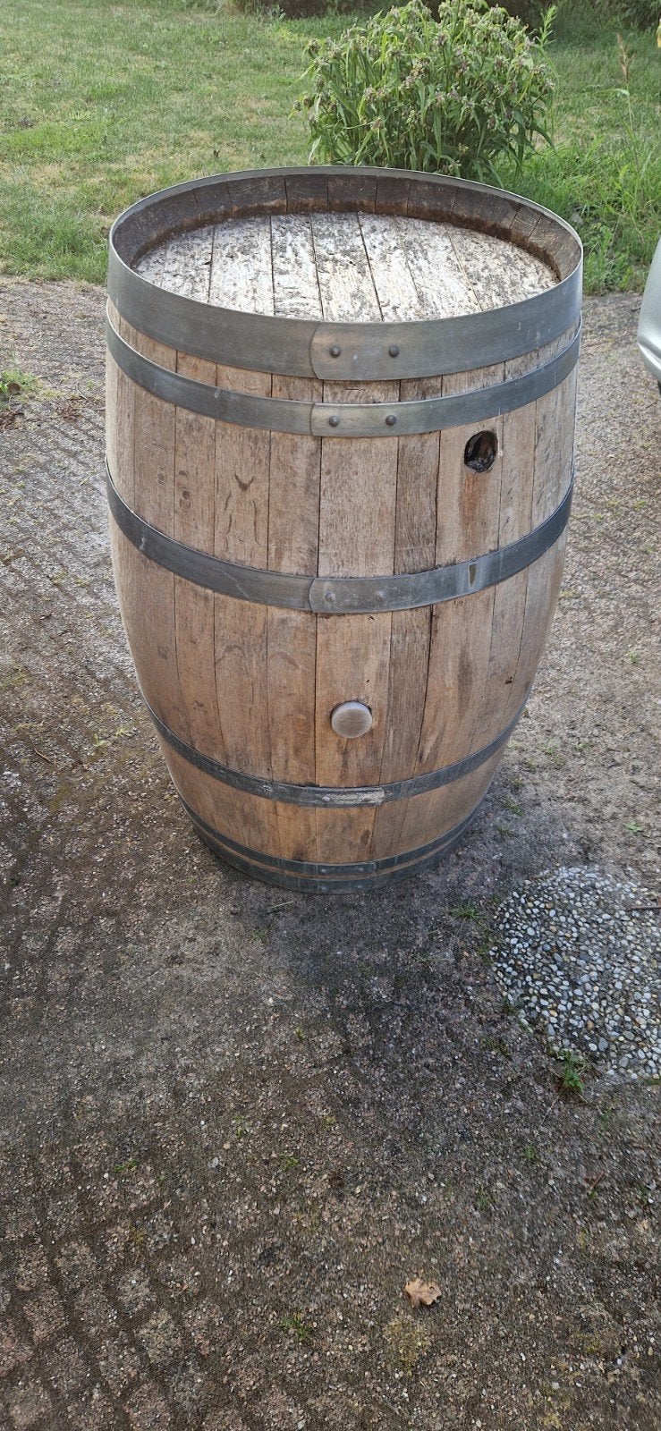 Houten regenton / wijnvat - Gebruikt, Tuin en Terras, Regentonnen, 150 liter of meer, Ophalen, Gebruikt, Hout