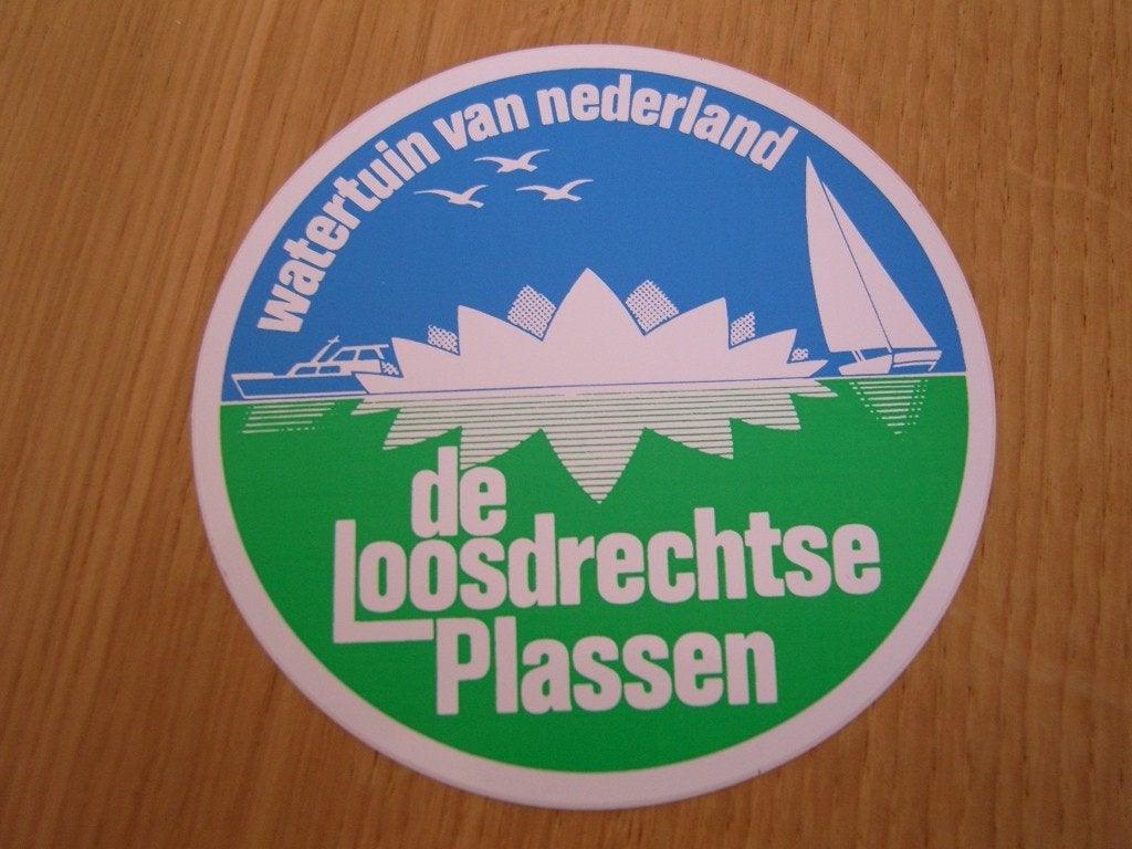 sticker de loosdrechtse plassen watertuin van nederland *, Ophalen, Zo goed als nieuw