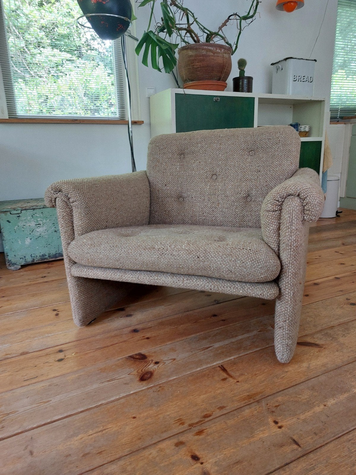 artifort fauteuil vintage, Ophalen, Bruin, Zo goed als nieuw, Tijdloos, Comfortabel