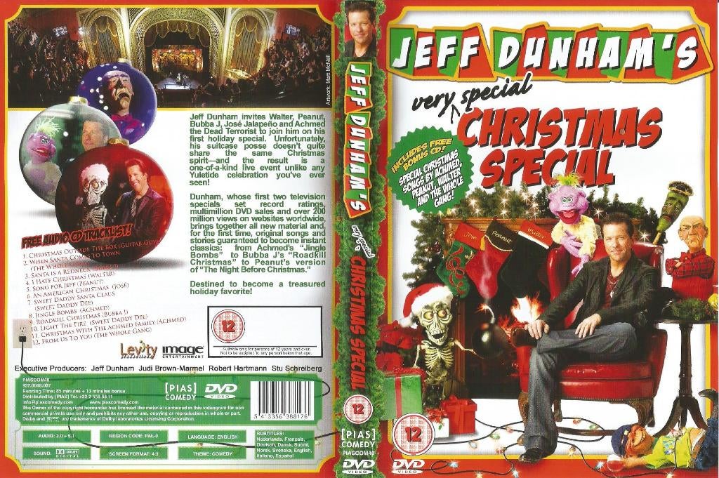 DVD Jeff Dunham Christmas Special, Alle leeftijden, Ophalen of Verzenden, Zo goed als nieuw, Stand-up of Theatershow