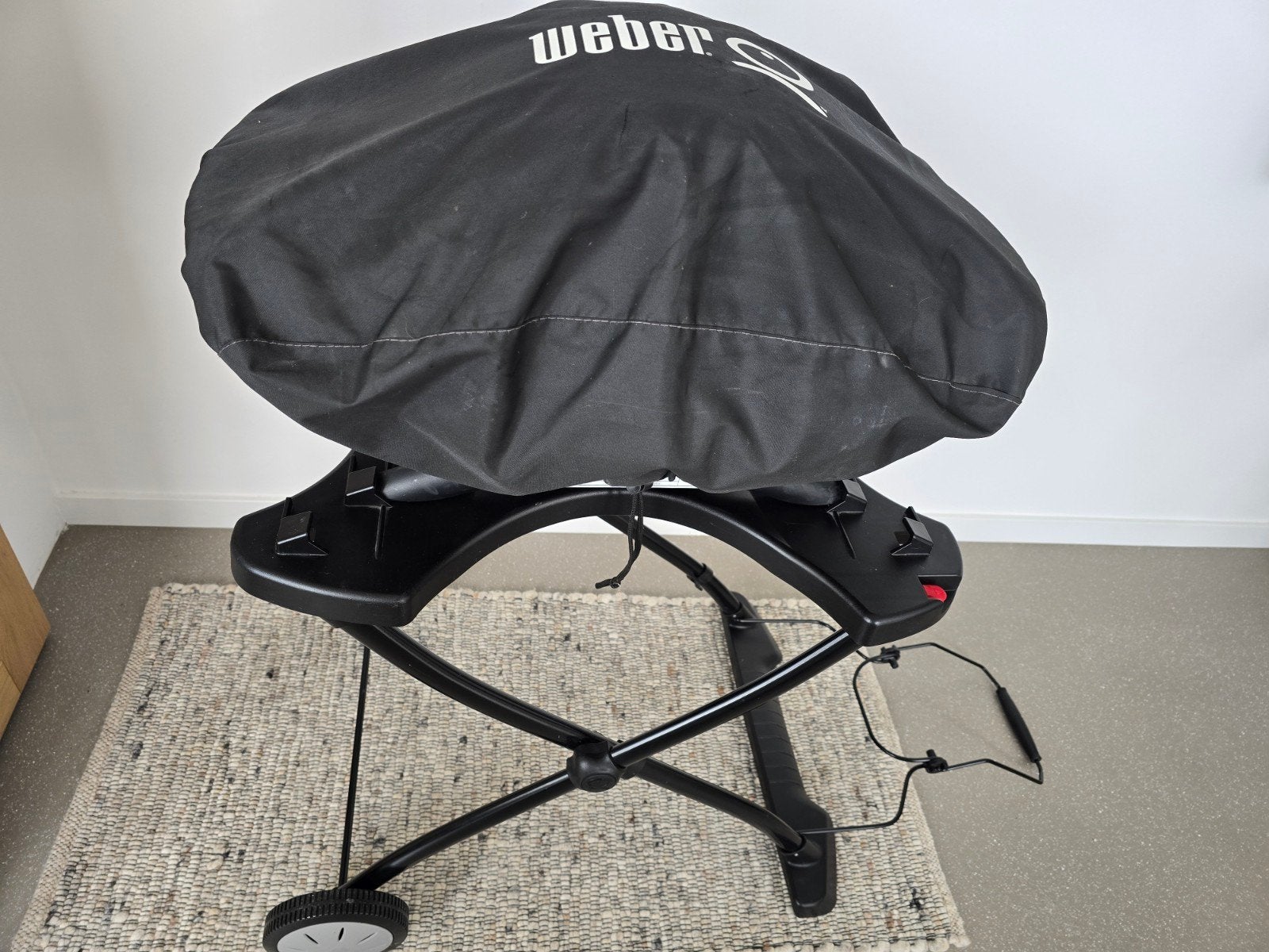 Weber Q1400 elektrische BBQ met inklapbaar onderstel, zgan, Tuin en Terras, Ophalen of Verzenden, Zo goed als nieuw, Weber