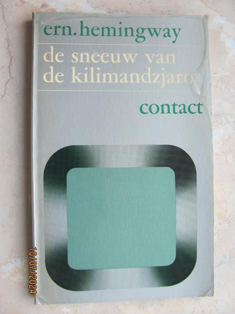 BOEK Ernest HEMINGWAY De SNEEUW van de KILIMANDZJARO IZGS, Boeken, Ernest Hemingway, Ophalen of Verzenden, Zo goed als nieuw, Amerika