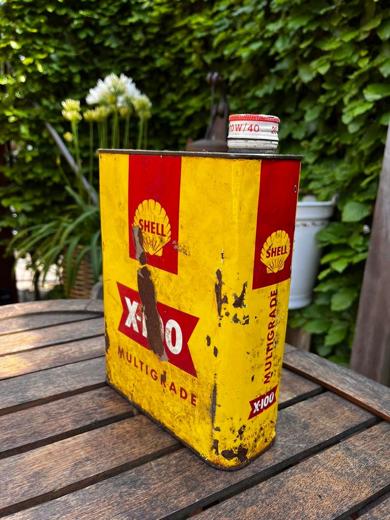 Shell retro olieblik, Verzamelen, Merken en Reclamevoorwerpen, Ophalen of Verzenden, Gebruikt, Verpakking