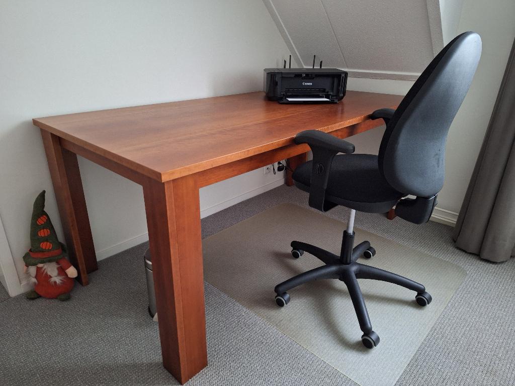 HOUTLOOK bureau / eettafel / computertafel / hobbytafel, Huis en Inrichting, Ophalen, 180 cm, Spaanplaat of MDF, Bruin