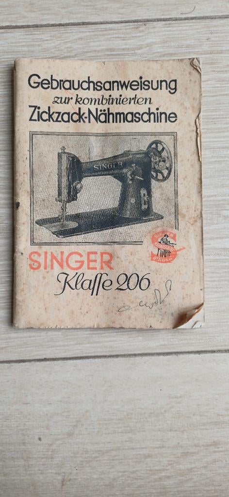Handleiding Singer Klasse 206 Naaimachine, Ophalen of Verzenden, Gebruikt, Toebehoren, Singer
