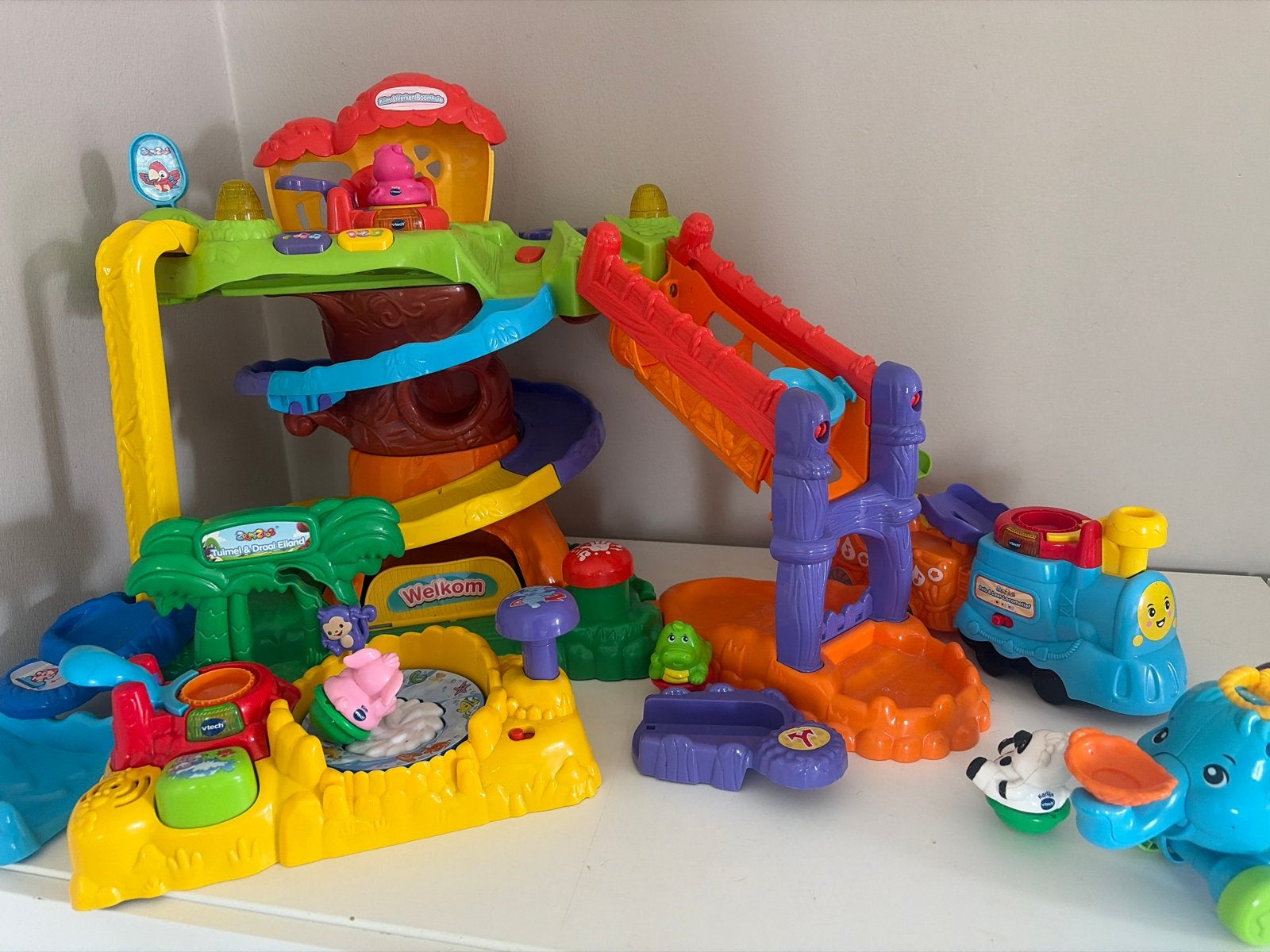 Grote VTech Toet Toet Auto's en Zoef Zoef Dieren speelset, Kinderen en Baby's, Speelgoed | Vtech, Ophalen, Gebruikt, 6 maanden tot 2 jaar