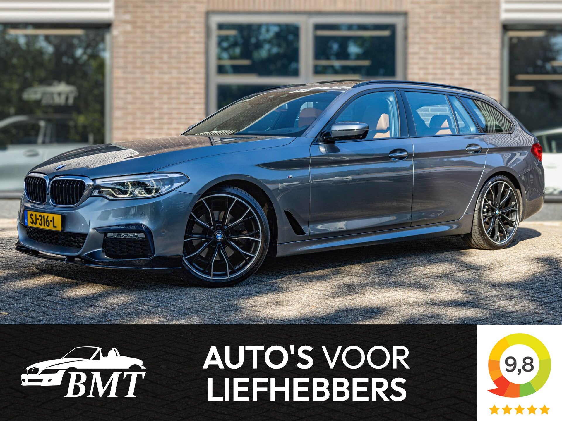 BMW 5 Serie 520i G31 Touring High Executive M Sport / Head-U, Auto's, Automaat, 1998 cc, Achterwielaandrijving, Gebruikt