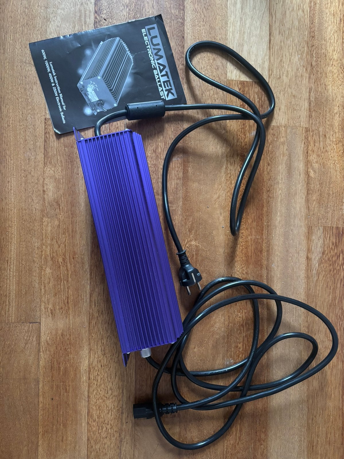 Lumatek 600W dimbare elektronische ballast,incl. handleiding, Ophalen of Verzenden