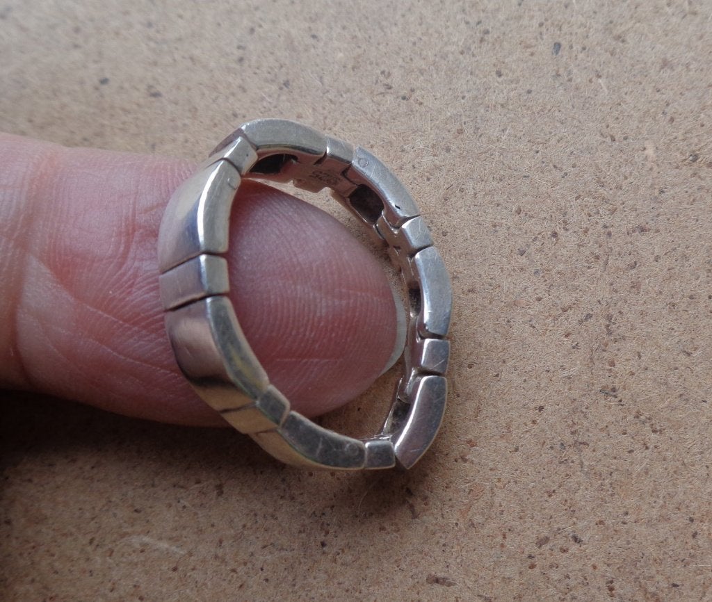 zilveren schakel ring ESPRIT [998], 18 tot 19, Verzenden, Zo goed als nieuw, Dame