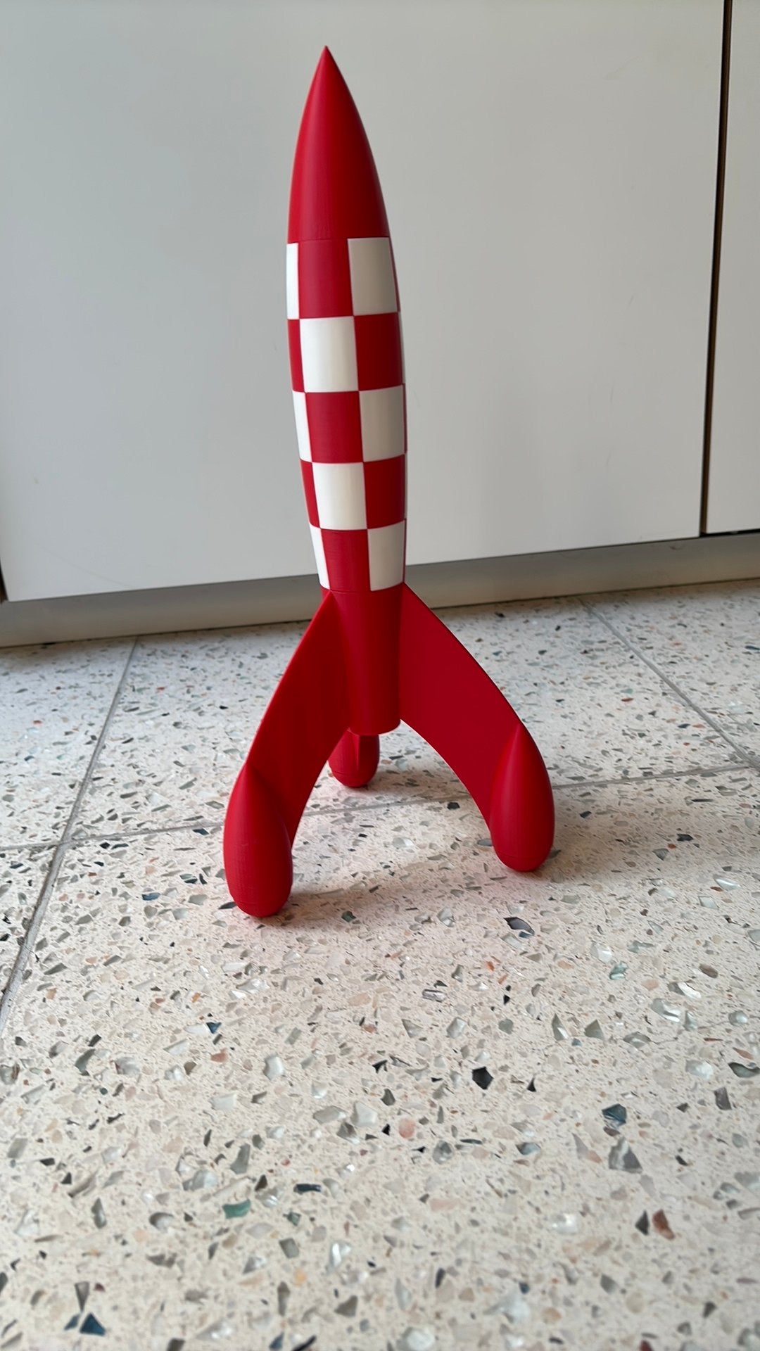 Tintin kuifje raket, Ophalen