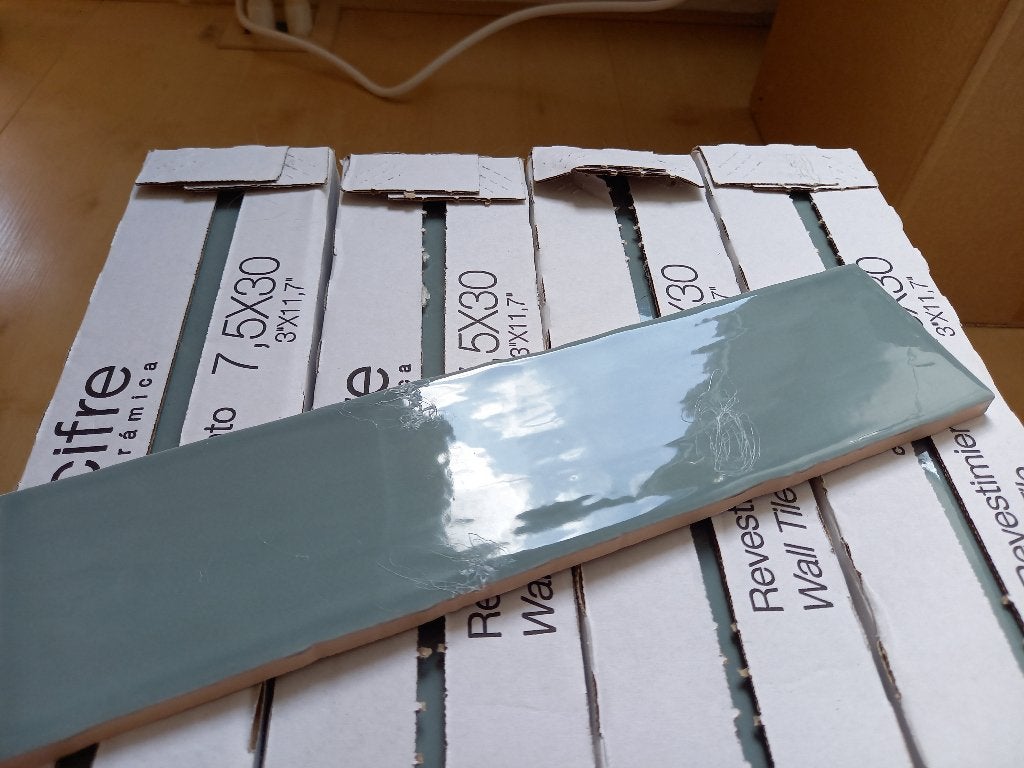 Cifre Ceramica wandtegels Jade handgevormd, Doe-het-zelf en Verbouw, Ophalen, Nieuw, Minder dan 20 cm, 20 tot 40 cm